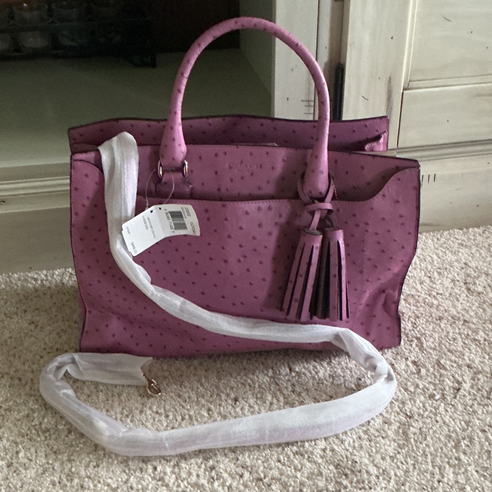 Coach Purple Satchel Bag